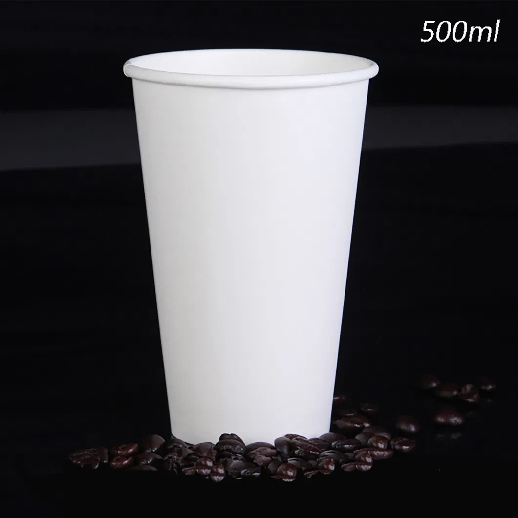 16 OZ White Coffee Cups With Lids