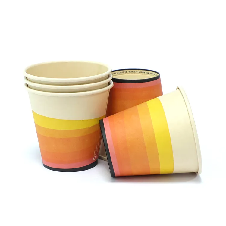 Custom Bamboo Paper Hot Cups Paper Cold Cups With Logo