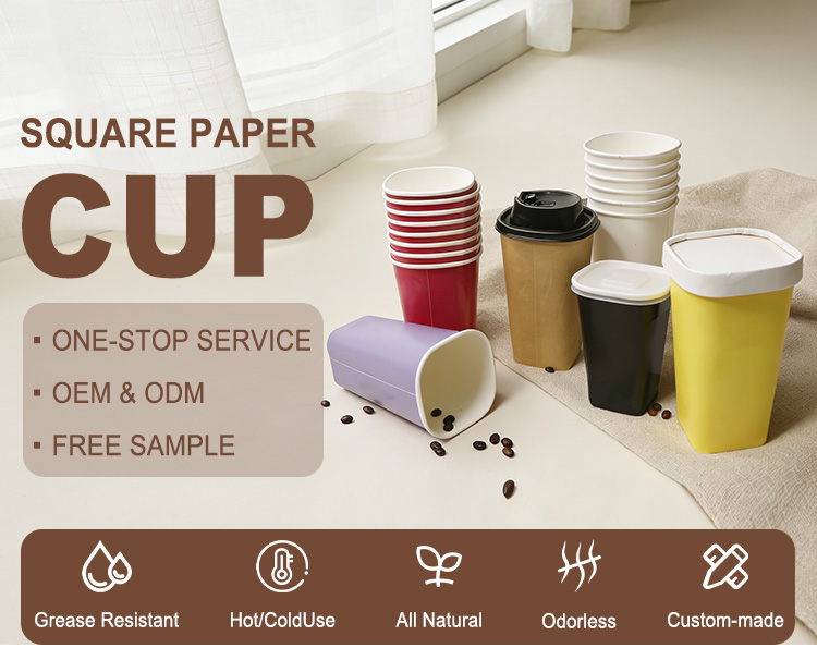 square paper cup wholesale