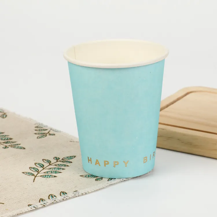 Printed Disposable Water Based Coating Paper Cups with Logo