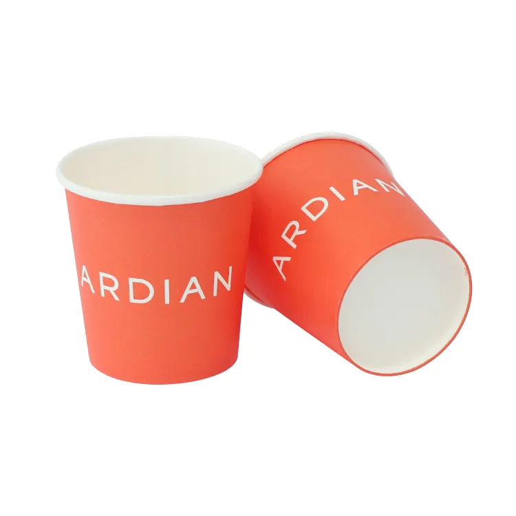 Printed Disposable Water Based Coating Paper Cups with Logo