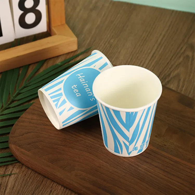 Printed Disposable Water Based Coating Paper Cups with Logo
