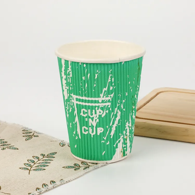 Printed Disposable Water Based Coating Paper Cups with Logo