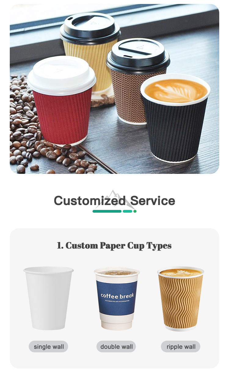custom aqueous coated paper cup