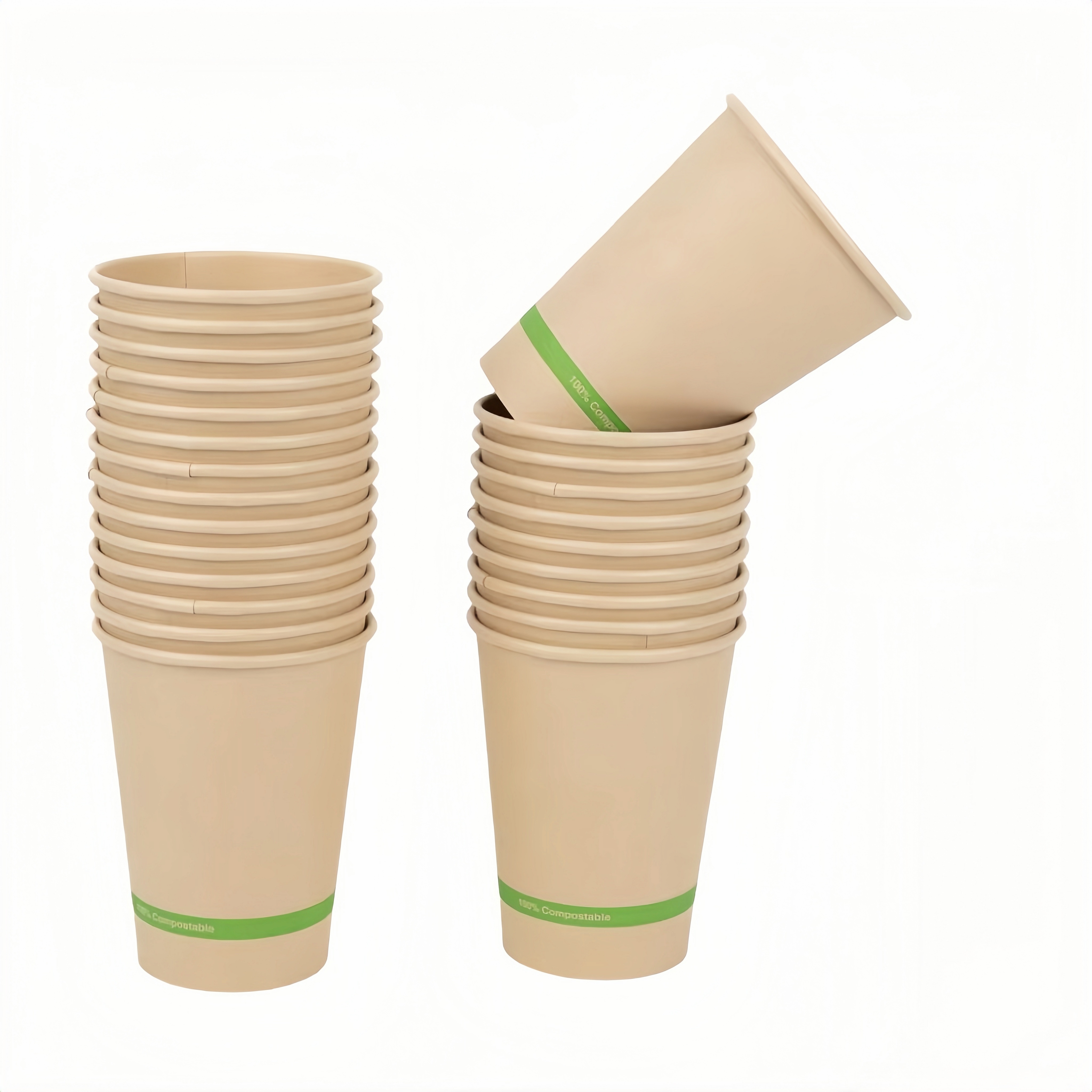 Custom Wholesale Hot Coffee Bamboo Pulp Paper Cup